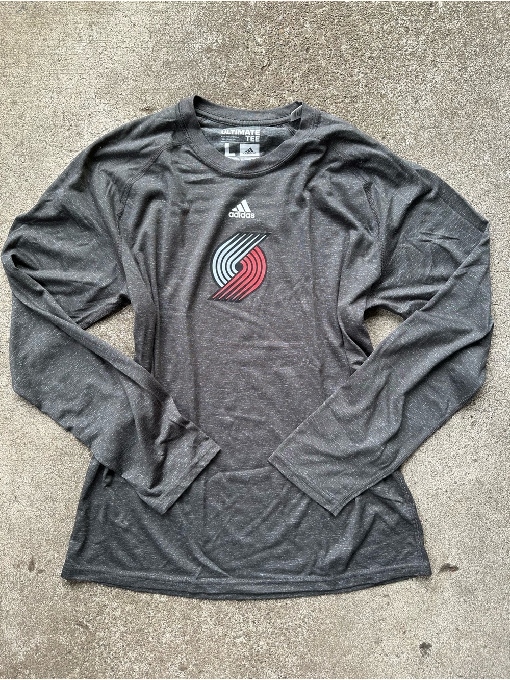 Adidas Portland Trail Blazers Ultimate Long Sleeve Tee